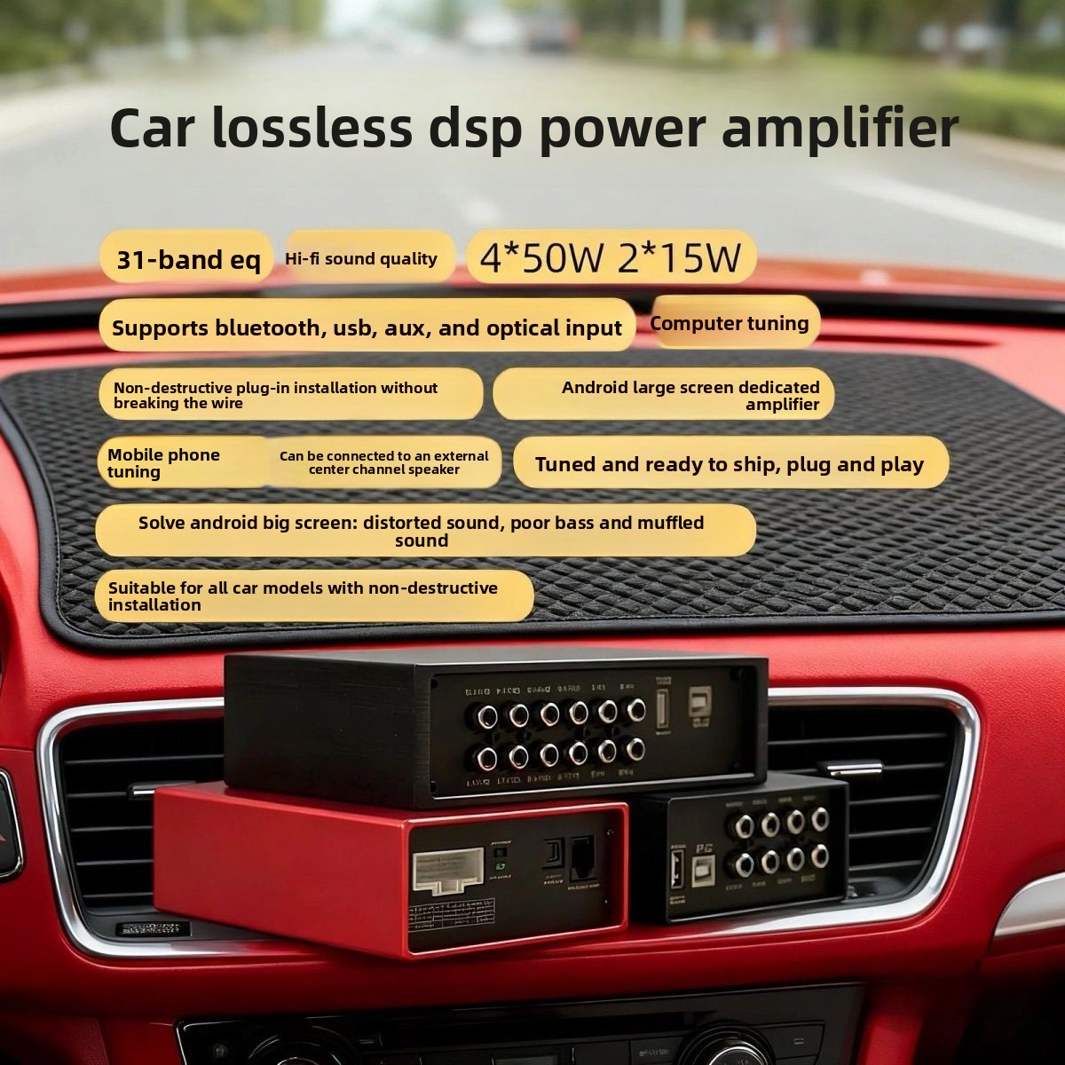 Car Stereo Dsp 8 Channel - Amplificateur DSP pour voiture 4/6/8 canaux,