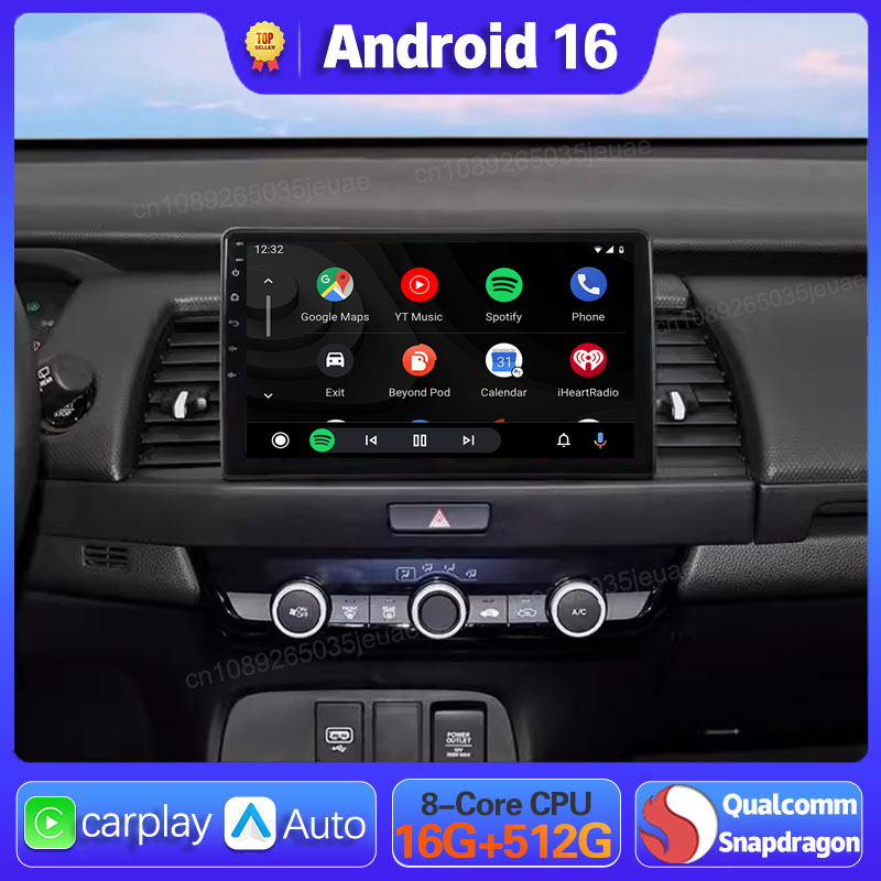 Android Car Stereo 2 Din 8 Core - Android 16 Carplay Auto DSP pour