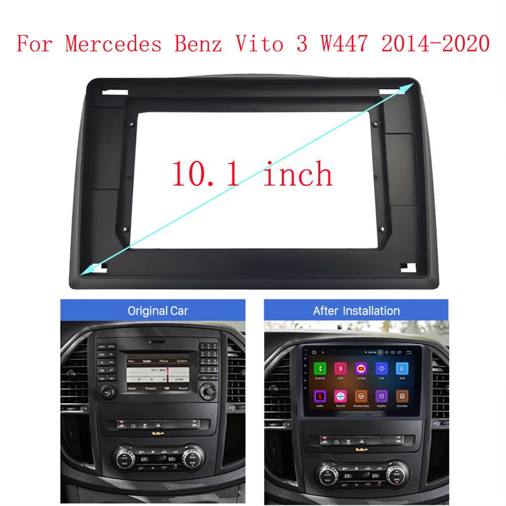 Car Stereo Canbus Decoder - Cadre d'autoradio pour Mercedes Benz Vito