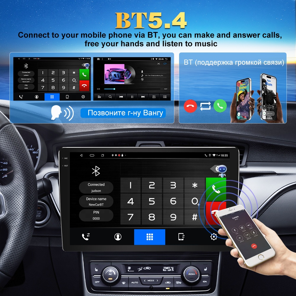 Autoradio universel 2Din, écra - Car Multimedia Player Carplay Android Auto avis et prix